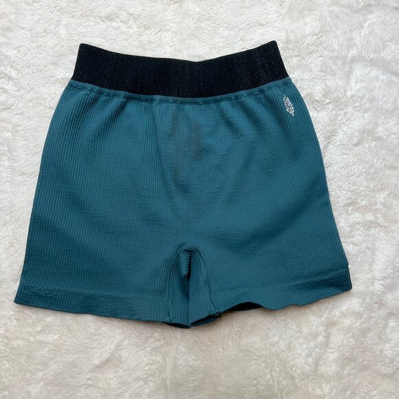 NWT FP Movement Ribbed Boxer Shorts Teal Hydro – Women’s M-L - Picture 2 of 9